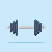 illustration of barbell or dumbbell weights with round weight plates of various sizes. design for gym, bodybuilding or sports vector