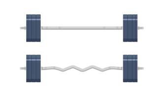 illustration of barbell or dumbbell weights with various types of grips. design for gym, bodybuilding or sports vector