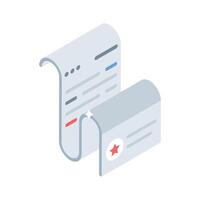 Modern isometric icon of programming file, easy to edit vector