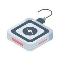 Check out this isometric icon of fast charging pad vector
