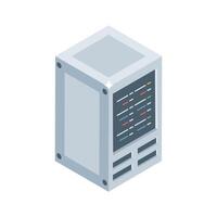 Grab this isometric icon of modern datacenter structure vector