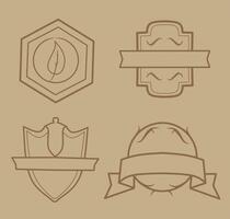 Vintage border elements no text vector
