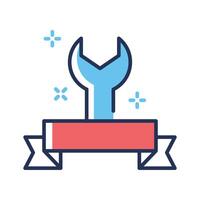 A captivating outline style icon of worker day concept vector