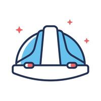 Visually appealing outline icon depicting labour hard hat vector