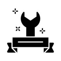 A captivating glyph style icon of worker day concept vector