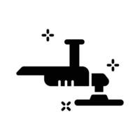 Latest glyph style icon showing angle grinder vector
