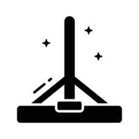 Catch a sight of this modern glyph icon of glass wiper vector