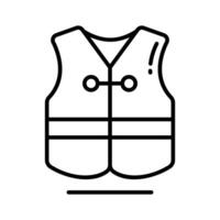 Labour vest icon amazingly designed in outline style. vector
