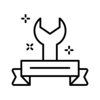 A captivating outline style icon of worker day concept. vector