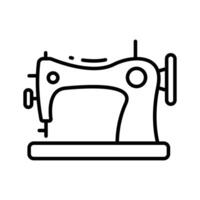 A well designed premium line icon of sewing machine. vector
