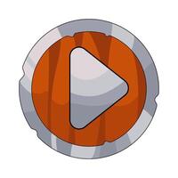 Illustration of a play button vector