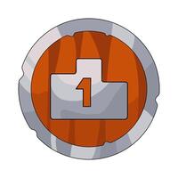 Illustration of Leaderboard button vector