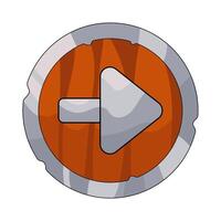 Illustration of right arrow button vector