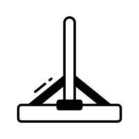 Catch a sight of this modern glyph icon of glass wiper. vector