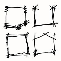 Simple Hand Drawn Frame Pack vector