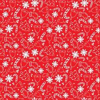 Seamless Christmas pattern with holly berry. illustration vector