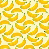 Seamless pattern with bananas on a light background. illustration. vector