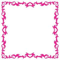 Pink border frame deco art simple line cor10ner. EPS 10 vector