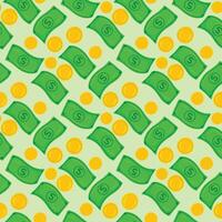 Seamless pattern with money. illustration for your design. vector