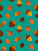abstract simple autumn acorn seamless pattern creative design fall season nature inspired wallpaper elegant forest theme vector