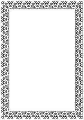 black contour Chinese rectangle, frame. Square ornaments of oriental peoples, korea, china, hong kong, indonesia