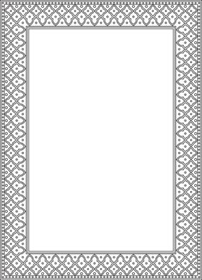 square contour black national Persian ornament. Rectangle, frame, border, ethnic pattern Iran, Iraq, Tajikistan