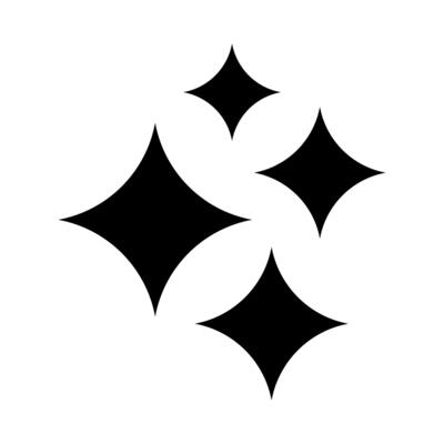 Star icon. Shine icon. Twinkling star.