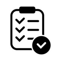Clipboard with check mark icon. Clipboard symbol. vector