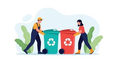 Promoting Recycling Awareness Education And Environmentally Sustainable Practices For A Cleaner Future vector