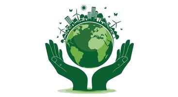 Embracing Sustainability A Holistic View of Environmental Responsibility for Future Generations Growth vector