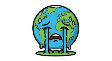The Earth Is Crying Understanding Climate Change and Its Devastating Impact On the Planet vector
