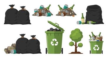 Reducing Waste at Home Ideas for Green Living and Sustainable Environment Practices vector