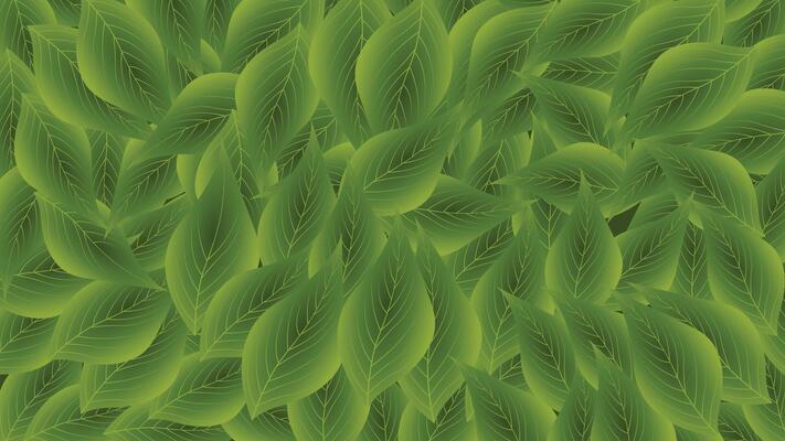Lush green leaf background with natural foliage and detailed lines perfect for eco themes and decor
