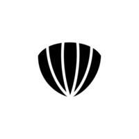 Shell design featuring classic lines and a smooth silhouette ideal for decorative use or artistic representation vector