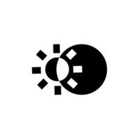 Creative design featuring geometric shapes with a sun and shadow effect in a minimalist style for artistic expression vector