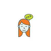 Restful Sleep and Mental Recovery vector