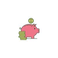 Piggy Bank Savings Investment vector