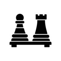Chessboard icon for game or business strategy vector