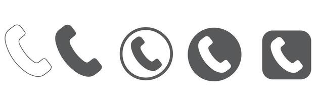 Call Icon, Modern Phone Symbol for App and Web UI vector