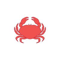 Crab isolated on white background. crab on sand color background, perfect for wallpaper or design elements vector