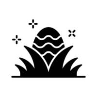 Easter egg icon creatively designed in glyph style vector