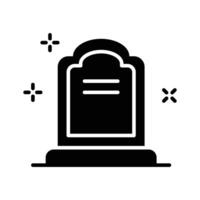 Easy to use glyph icon of grave, premium design vector