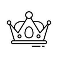 Get this amazingly designed outline icon of crown vector