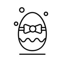 A handy outline icon of bow egg, easy to edit vector