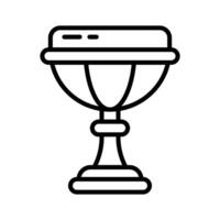 Have a look at this latest outline icon of holy grail vector