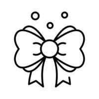 Grab this beautiful outline icon of ribbon bow vector