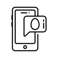 Get a glimpse of easter message icon designed in outline style vector