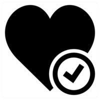 Add To Favorite concept in black color vector