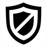 Security and protection concept in black color vector