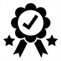Badge in black color vector